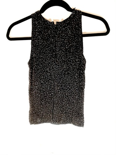 Solid black sleeveless full - black,