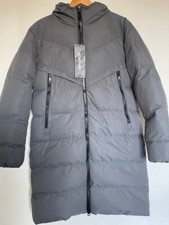 Doudoune homme à capuche mi-longue Frilivin. Gris. Taille S (++). Neuve.