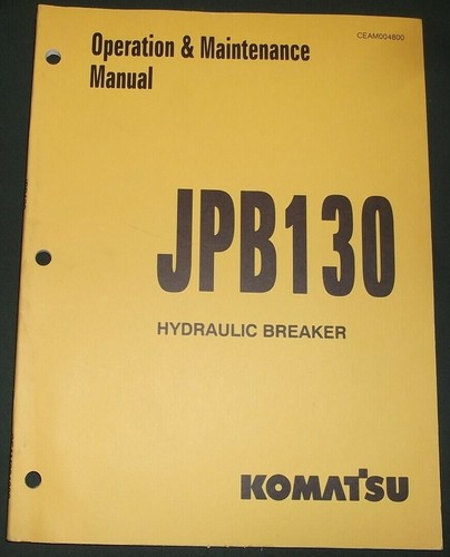 Komatsu manuel opération - manuel, d’opération