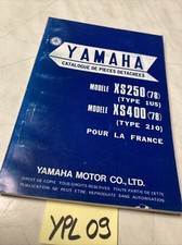 Yamaha Xs250 1U5 XS400 2J0 1978 catalogue pièces détachées parts list XS 250 400