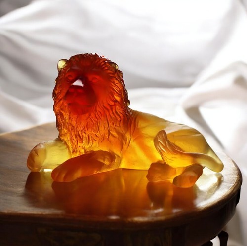 Daum mini lion amber - lion, in