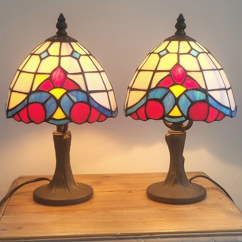 Paire lampes style tiffany - paire,