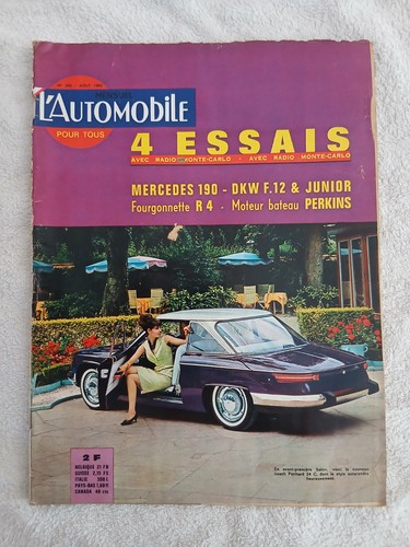 Automobile 208 8 1963 - l'automobile, n°208