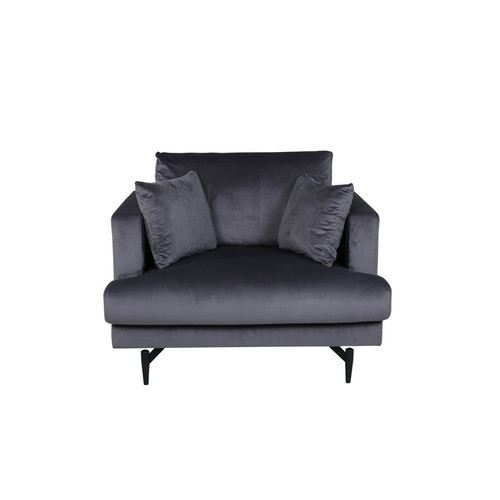 Fauteuil velours sofia - fauteuil, en