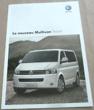 2010 VW T5 MULTIVAN TEAM BUS Combi Catalogue Brochure Prospekt Folder French