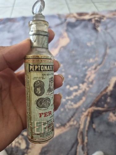 Ancien flacon peptonate fer - ancien,