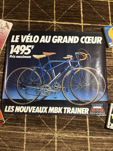 Affiche pub mbk trainer vélo - trainer,