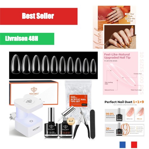 Modelones kit ongle - ongle, uv