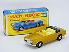 Matchbox Superfast No.69 Rolls Royce Silver Shadow Mint En Rare F2 Boîte 1971-72