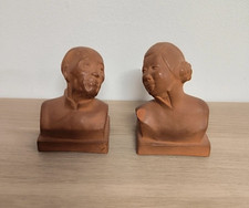 Bustes / Statues en terre cuite signée G.Hauchecorne
