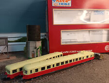 ROCO-Autorail X2800 TC SNCF avec remorque Decauville ref : 43009 HO