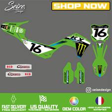 Kit déco Kawasaki MX USA factory KX KXF Graphics Kit 250 450 2025 prado