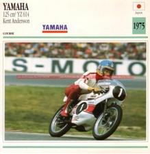 YAMAHA YZ 125 614 Kent ANDERSSON 1975 : Fiche Moto #000044
