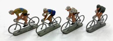 44552 STARLUX / PLASTIQUE / TOUR DE FRANCE / LOT 4 CYCLISTES MAILLOT DIVERS 1/32