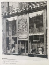 {1925} NOUVELLES DEVANTURES  AGENCEMENTS MAGASINS PARISIENS RENÉ HERBST ART DÉCO