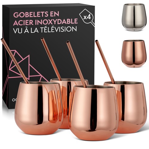 Oak steel verres à - &,