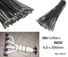 10 COLLIERS INOX BANDE