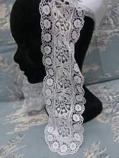 Coiffe Bretonne Finistère bon état longueur ruban 27cm bonnet amidonné début XX