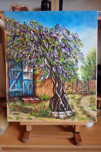 Peinture sur toile vieil - sur, (vieil