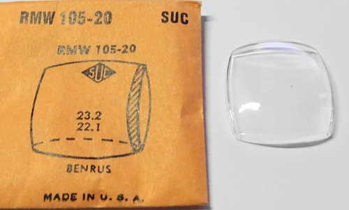 Verre montre benrus rmw - verre, rmw-105-20