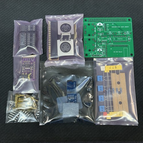 Clumsymidi diy kit - diy, pcb
