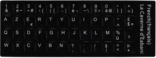 Sticker autocollant azerty - sticker,