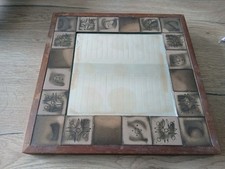 Miroir Carreaux De Ceramique Vintage Signé Dlg Boilot Capron Vallauris