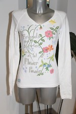 joli pull col V femme manches longues blanc MAX&CO taille S en EXCELLENT ÉTAT