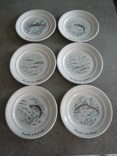 Assiettes a poisson - assiettes,