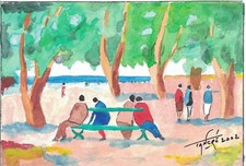   Aquarelle originale d'après André TORRE