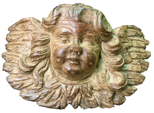 Ancienne jolie tete ange - ancienne, d'ange