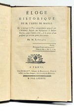 La première biographie de Mably 1787