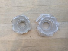  TULIPE EN PATE DE VERRE OPAQUE Rosé EN FORME DE ROSE, APPLIQUE LUSTRE LAMPE