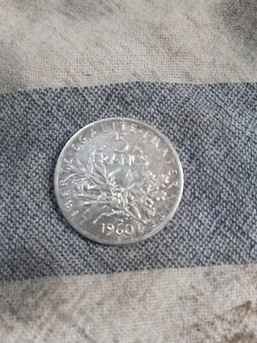 5fr semeuse argent 1960 - argent, 1960.