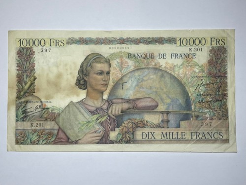 Billet 10000 francs genie - billet,
