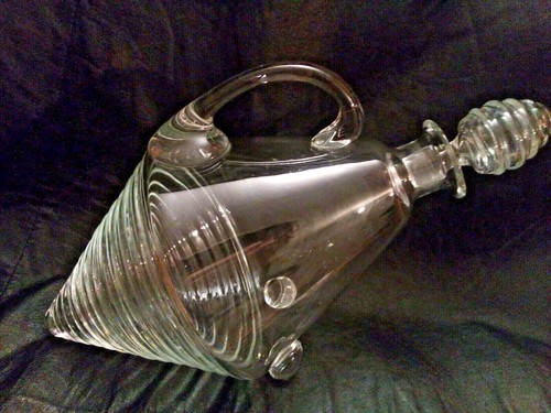 Carafe ancien sur pieds - ancien, en