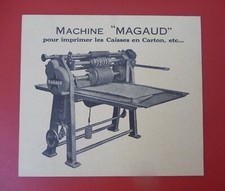 Ancienne Publicité Machine à imprimer Imprimante Georges MAGAUD Bordeaux - TBE
