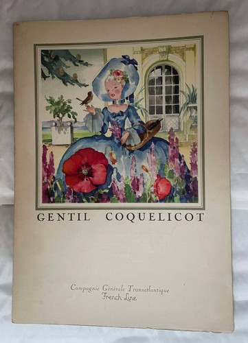 Vieux papier menu - cie, generale