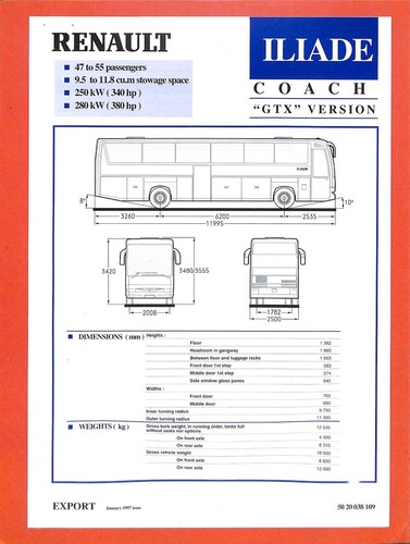 Renault coach iliade gtx - iliade,
