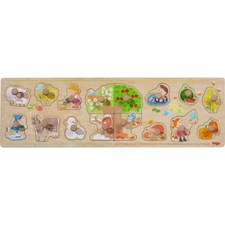HABA Puzzle de préhension 4 saisons Puzzle de préhension Jouets pour enfants