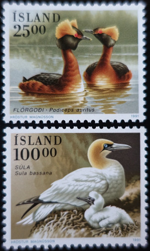 Timbres islande animaux - timbres,