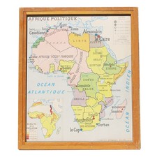 Carte scolaire vintage