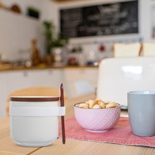  Pot d'assaisonnement de plan de travail en céramique simple boîte à épices