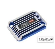 Couvercle de maître cylindre "SSP type II" MBK Nitro / Aerox bleu anodisé