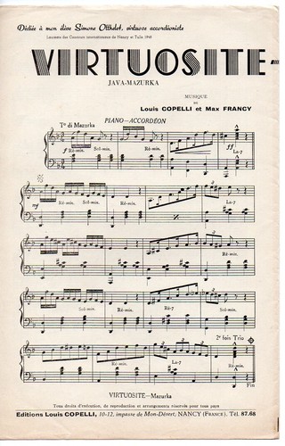 Partition accordéons orchstr
