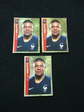MBAPPE GOLD OR X 3 PANINI INTERMARCHE 2020 AU PLUS PRES DES BLEUS 3 STICKERS