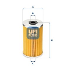 UFI Filtre à carburant 26.609.00 convient pour MERCEDES-BENZ W111 Coupe (W111)