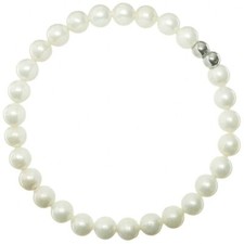 Bracelet en nacre de coquillage - Perles rondes 6 mm
