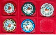 5 Plaque de muselet de champagne Philipponnat lisere sur contour complet 