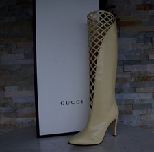 GUCCI EU 40 Bottes À Talons Hauts Jaunes Butter Neu  Ancien Prix 1550 €